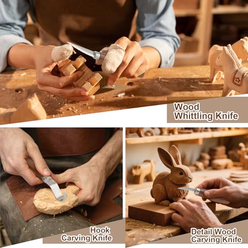 Wood Carving Knifes, (Straight handle Sloyd Carving Knife) - style: Straight handle Sloyd Carving Knife
