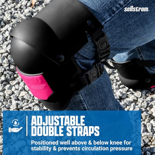 Sellstrom KneePro Professional Construction Kneepads for Work - Men & Women - color: Pink