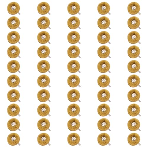 50 PCS Abrasive Buffing Wheel, 1 Inch Polishing Kit 80 Grit - style: Yellow 80 Grit 50pcs