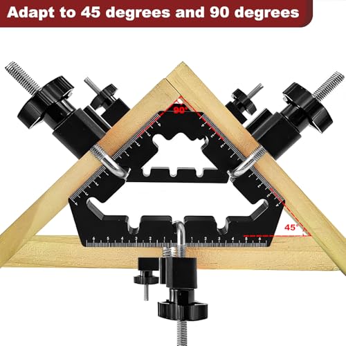 CNQLIS Corner Clamps for Woodworking Tools 45 and 90 Degree Clamps Aluminum Alloy Positioning Squares Right Angle Clamps Clamping Squares for Picture Frame Box Cabinets Drawersfor Frame Cabinet