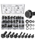 Mr. Pen- Nuts and Bolts Assortment Kit, 272 pcs, Black Carbon Steel