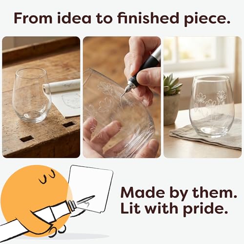 Resparked Customizer Engraving Pen Ultimate Cordless Portable Tool for Artists & DIYers - Engrave 50+ Surfaces - Beginner Friendly - Rechargeable - Free 30 Bits & Mastery Guide