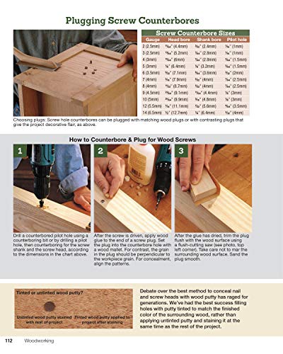 Woodworking: The Complete Step-by-Step Guide to Skills, Techniques, and Projects (Fox Chapel Publishing) Over 1,200 Photos & Illustrations, 41 Complete Plans, Easy-to-Follow Diagrams & Expert Guidance