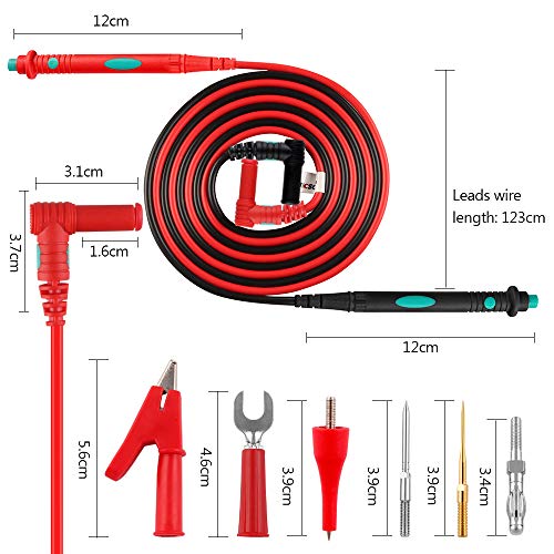 Multimeter Test Leads Kit Set of 16
