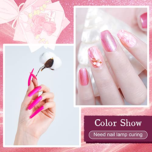 JODSONE Gel Nail Polish Starter Set Ribbon Glitter Summer Light Winter Dark Glossy 36-Piece Multi-color Gel Nail Polish Set - color: B25