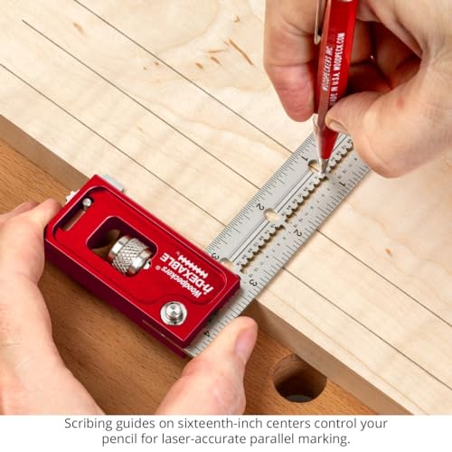 Woodpeckers inDexable Square System, 4 Inch Double Square, Feature Packed Woodworking Square - color: Mini, style: Double Square