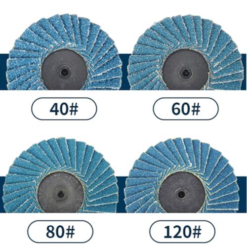 SI FANG 20Pcs Mixed 2 inch Zirconia Flap Disc Die Grinder Sanding Discs Kit - style: 40/60/80/120 Grit Mix Set