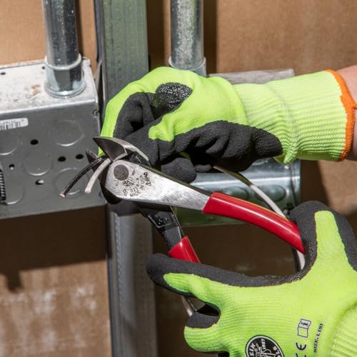 Klein Tools D228-8 Pliers, Diagonal Cutting Pliers with Short Jaw and Beveled Knives, High-Leverage Color-Coded Wire Cutters, 8-Inch 8-Inch Tool Set
