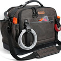 WELKINLAND 53Pockets Hard-Bottom HVAC Bag, Dual-Open Electrician Tool Bags