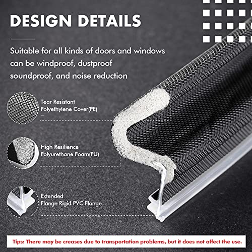 BBTO Weather Stripping Door Window Seal V-Shaped Foam Kerf,26 Feet,Black - color: Black, size: 26 Feet
