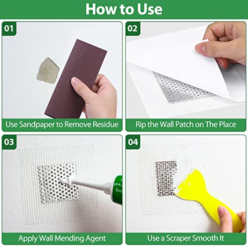 Drywall Repair Kit, Ranekie Drywall Hole Patch Kit Spackle Putty Wall Repair Large Hole Patch Kit, Wall Mending Agent with Scraper Easy to Fill The Holes for Home Wall, Plaster Dent Repair - color: 1 Pack Wall Spackle
