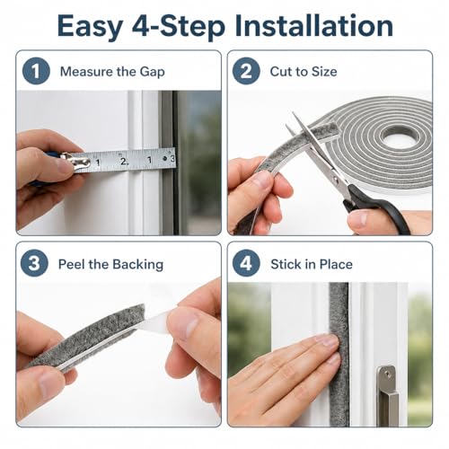Brush Weather Stripping, 33 Ft, Gray, 0.35" W x 0.35" H - size: 33Feet x 0.35in Brush x 0.35in Backing