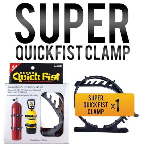 Super Quick Fist Clamp for mounting tools & equipment 2-1/2" - 9-1/2" diameter