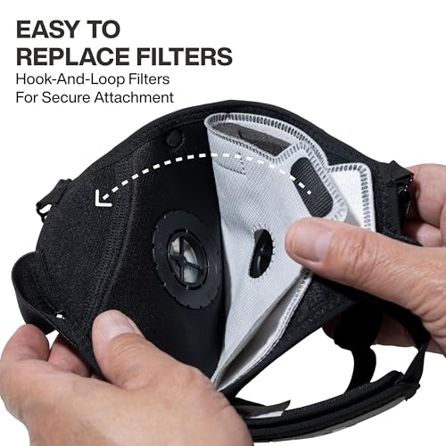 Klein Tools 60506 N95 Reusable Face Mask with Replaceable Filter, NIOSH Approved, Adjustable Head Straps, Hand Washable, Anti-Fogging