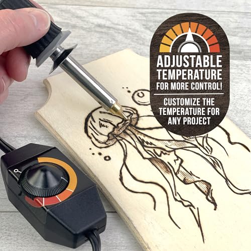 ArtSkills Wood Burning Tool Kit 16 Piece Adjustable Temp Wood Burning Pen