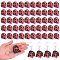 Kanayu 50 Pcs Pcs Mini Measuring Tape with Keychain, 3 ft, Rose Pink - color: Rose Pink, size: 3 ft