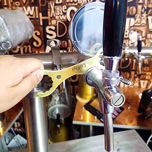 2PCS Beer Faucet Home Brewing Wrench,Steel Tool Multi-function Spanner - size: 2PCS