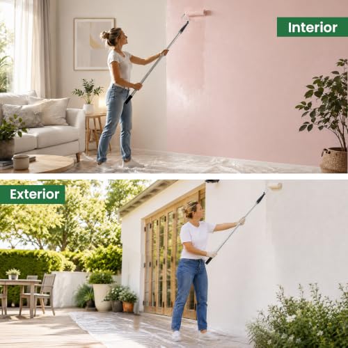 Voomey 11pcs 9 in House Paint Roller Kit with Extendable Frame for Walls