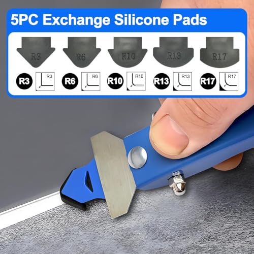 3 in 1 Silicone Caulking Tool, High Quailty Grout Removal Tool and Sealant Finishing Scraper with Stainless Steelhead, Caulk Remover Tool Kit for Window, Kitchen, Floor, and Sink Joint - style: Professional Tool Kits