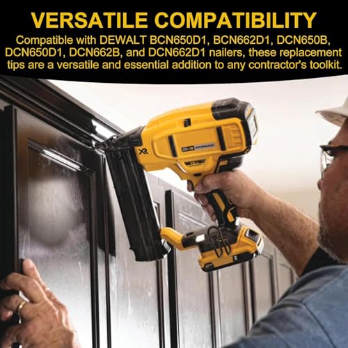 8-Pack N490008 No-Mar Tip Replacement for DeWalt 20V Finish Nailer
