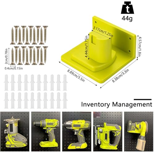 20 Pack Tool Holder Compatible with Ryobi 18V Wall Mount Plastic - size: 20 Pack