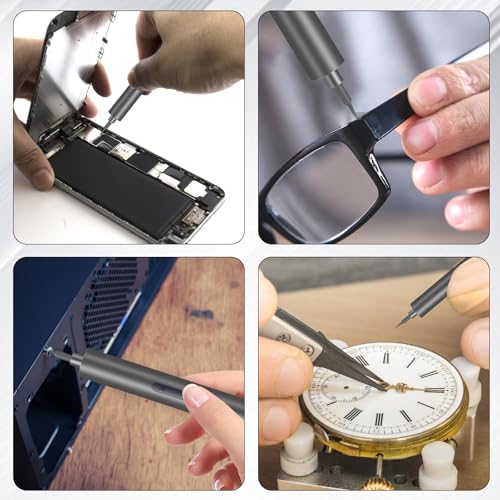 Mini Electric Screwdriver，32 in 1 Precision electric screwdriver set，Small Power Screwdriver Cordless Rechargeable, Electronic Repair Tool Kit for PC, Computer, Laptop, Phone,watch,RC Drone