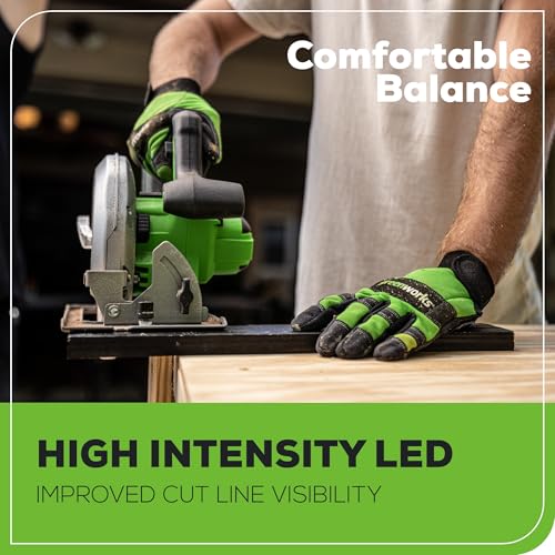 Greenworks 24V 7-1/4'' Circular Saw Brushless Cordless, with 4Ah Battery and 2A Charger - size: 7-1/4", style: 4.0 Ah Battery and Charger