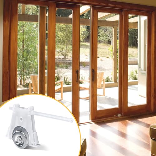 Gliding Screen Door Roller Assembly Fits for Andersen Upper #1997063 & Lower #1997310 (1991 to Present), 1-1/4" Nylon Concaved Wheels, Edge Adjustable (2 Pairs) (‎Lower Screen) - color: ‎Lower Screen