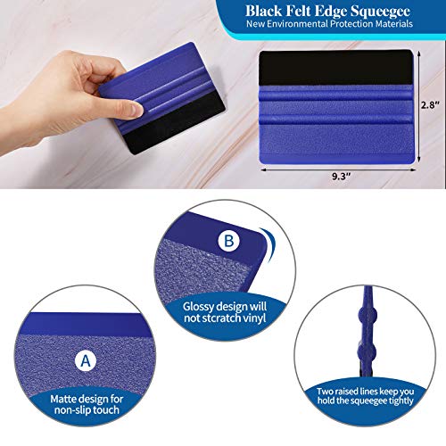 Wallpaper Smoothing Tool Kit for Contact Paper Peel and Stick Wallpaper Car Wrap Vinyl Window Tint Glass Film - color: Basic Kit
