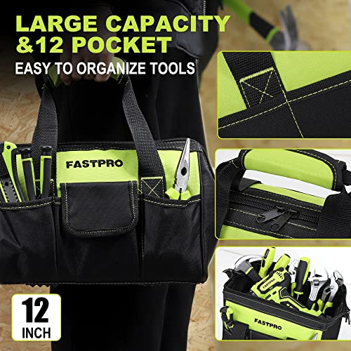 FASTPRO Home Tool Set with Drill, Household Repairing Tool Kit, Green - color: Green