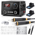 XIIW Wood Burning Kit 100W with 2 Pyrography Pens & 33 PCS Wire Tips - color: 35 PCS Wood Burning Tools