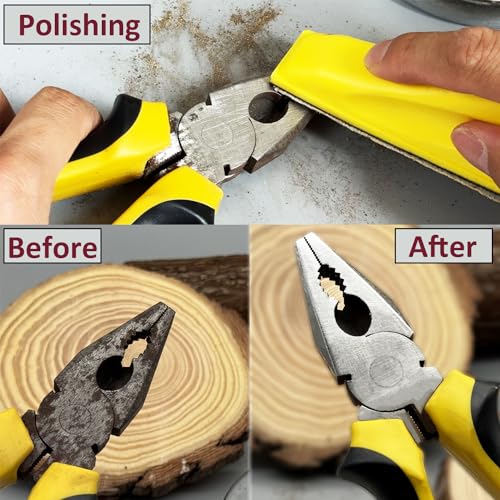 80PCS Micro Detail Sander Kit, Hook Loop Sandpaper 80-800 Grit - style: Yellow(Grit 80-800)