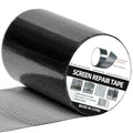 HOFUDON 4in X 20ft Window Screen Repair Tape Black - Heavy Duty 3-Layer Adhesive, Waterproof Fiberglass Mesh Patch Kit for Windows/Doors/Magnetic Screens - color: Black