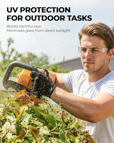 toolant Bulk Safety Glasses with ANSI Z87.1 / UV 400 Standard, Clear and Smoke Grey - color: Clear