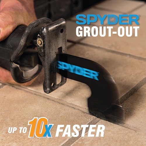 Spyder 2-Piece Grout Remover Tool Set, Accessory for Reciprocating Saws, for Grout Joints 1/16-3/4" (5-Pack) - size: 1/16 to 3/4-inch