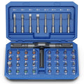 Bomivoi 42 in 1 Magnetic Screwdriver Set, DIY Ratchet Screwdriver Set, Multi Bit Magnetic Drive Set with Detachable Ratchet Handle, Portable Compact Repair Tool Kit for Furniture Computer Bicycle Blue - color: Blue