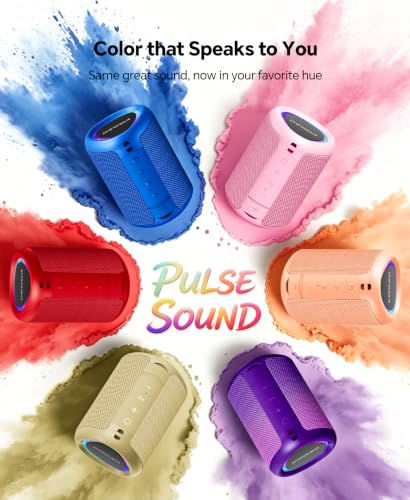 Portable Bluetooth Speaker Beach Essentials: IPX5 Waterproof for Outdoor - color: Yellow