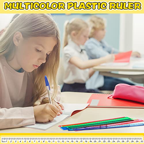 Teling 192 Pack Rulers Bulk for Classroom,Kids School Supplies,12 Inch - size: 12 Inch