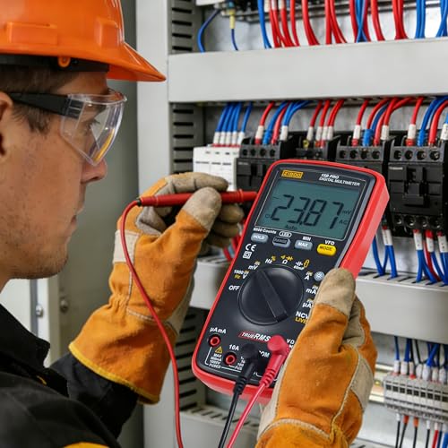 ZIBOO 15B PRO True RMS Digital Multimeter,for Electrical Applications, Measures AC/DC Voltage and Current Measurements up to 1000V and 10A (Optional AC Pliers)