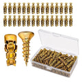 6×14mm Short Expansion Screw Set,Door Hinge Repair Screw and Expansion Anchor (100)