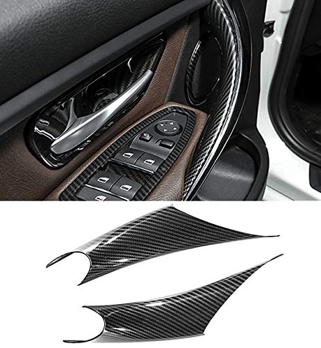 Jaronx 2PCS Door Handle Covers Compatible with BMW 3/4 Series Driver Side & Passenger Side Door Pull Handle Covers (Compatible with BMW 320i,328i,330i,335i F30/F31 and 428i,435i F32/F36)(Carbon Fiber) | Driver Side & Passenger Side Door Pull Handle Covers