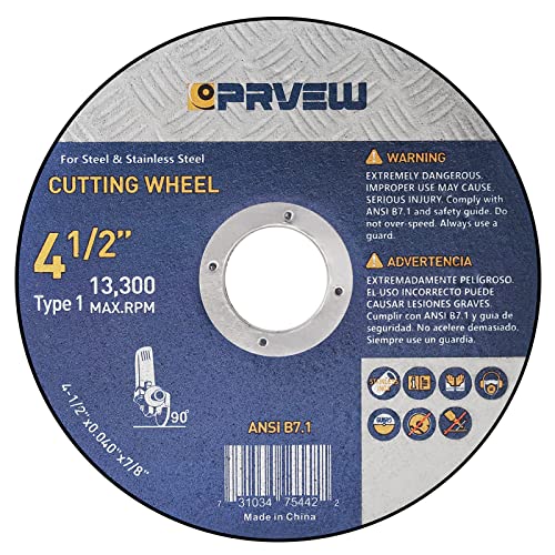 60-Pack Cut Off Wheels Cutting Discs 4 1/2 Inch for Angle Grinder - style: 4.5"x0.04"x7/8" (60-PK)