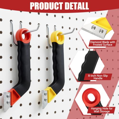 11-Piece Grout Removal Tool Set with 6 Alloy Blades for Tile Gaps