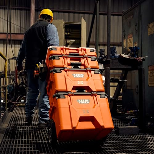 Klein Tools 54300MBX MODbox Small Tool Box, Heavy Duty Organizer with Removable Tray, Water and Debris Resistant, Stackable Module - size: Small