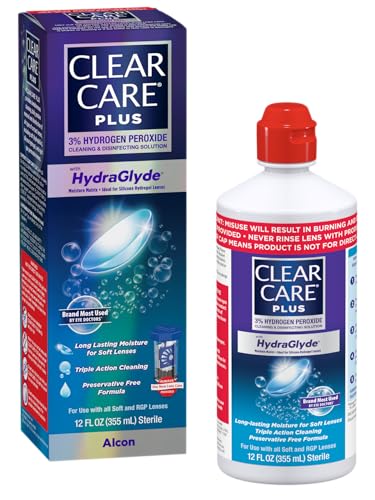 CLEAR CARE PLUS Cleaning & Disinfecting Contact Lens Solution, 12 Fl Oz