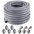 1 inch 100 Ft Electrical Conduit Kit,Liquid-Tight Conduit and Connector - size: 1IN,100FT