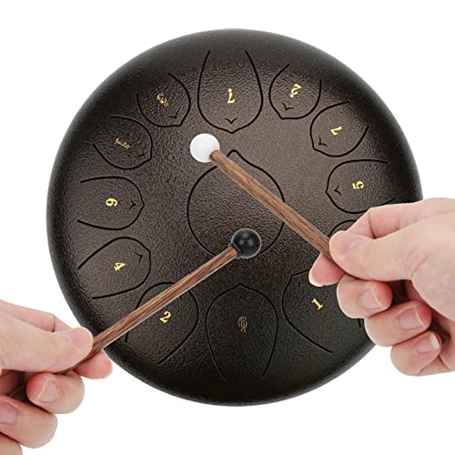 4Pcs Steel Tongue Drum Mallets with Soft Rubber Heads 6.5 Inch Gentle Mallets for Beginners Adults Practice and Healing Music