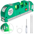 Level Tool Laser Level Leveler tool Cross Line Vertical and Horizontal Line with USB Rechargeable for Picture Hanging cabinets Tile Walls by AikTryee. - color: Green Laser