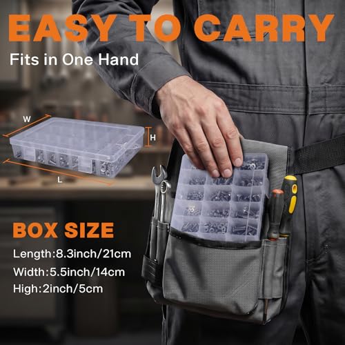 820PCS #4-40#6-32#8-32#10-24 Phillips Pan Head Screw Kit - size: #4#6#8#10