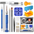 JOREST Watch Repair Kit for Battery Replacement & Link Removal, Resizing &Opener, Watch Repair and Cleaning Screwdriver Set, Wrench Back Remover, Spring Bar Tool